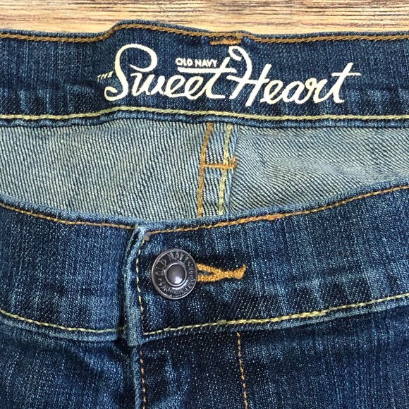 Old Navy The Sweetheart Jeans Straight Leg High Rise Blue Womens Size 18 - Picture 3 of 15